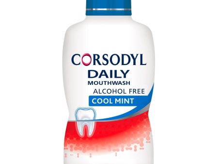 Corsodyl Daily Cool Mint Mouthwash Alcohol Free 500ml For Discount