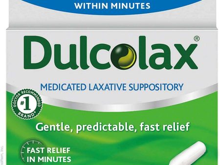 Dulcolax Laxative Suppositories 10mg Pack of 12 For Cheap