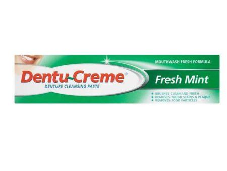 Dentu-Creme Denture Cleansing Paste Fresh Mint 75ml Online Sale