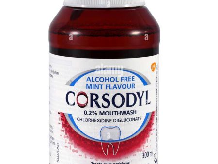 Corsodyl Alcohol-Free Mint Mouthwash  300ml Supply