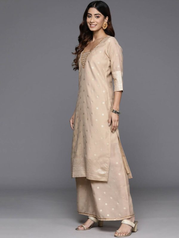 Ahalyaa Women s Traditional wear Kurta Set - Tan Cheap