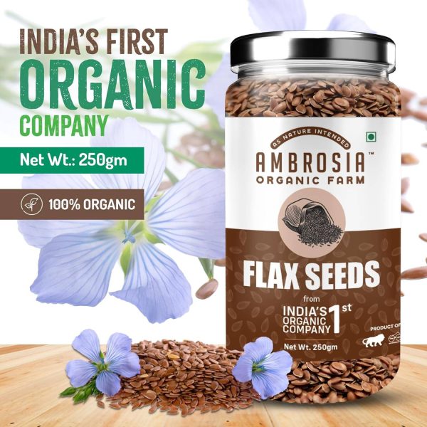 Ambrosia Organic Farm Flax Seeds For Cheap