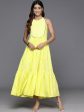 Ahalyaa Women s Traditional wear Dress - Yellow on Sale