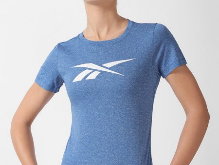 Reebok Brand Logo Printed Slim-Fit T-Shirt on Sale