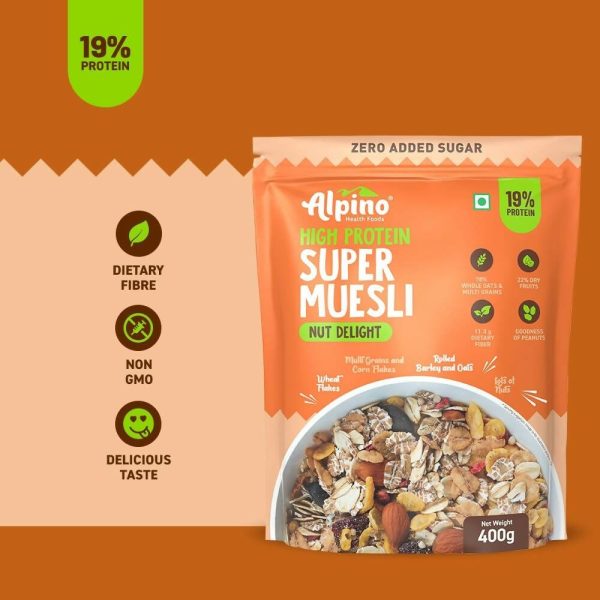 Alpino High Protein Super Muesli Nut Delight Supply