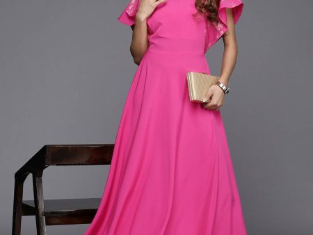 Ahalyaa Women s Traditional wear Dress - Pink Fashion