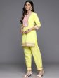 Ahalyaa Women s Traditional Wear Co-ods - Yellow on Sale