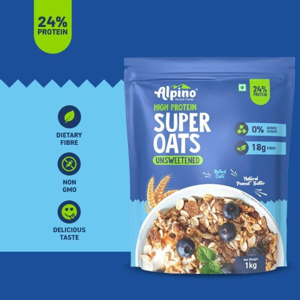 Alpino High Protein Super Rolled Oats Unsweetened Online Hot Sale