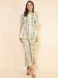 Janasya Women s Off White Cotton Tie & Dye Casual A-line Co-ords on Sale