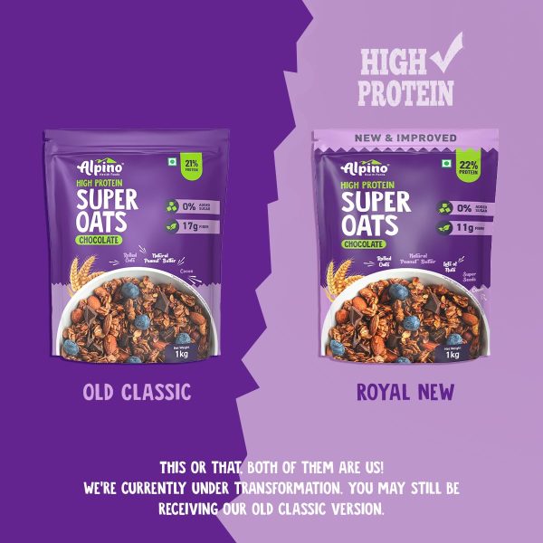 Alpino High Protein Super Rolled Oats Chocolate Online Sale