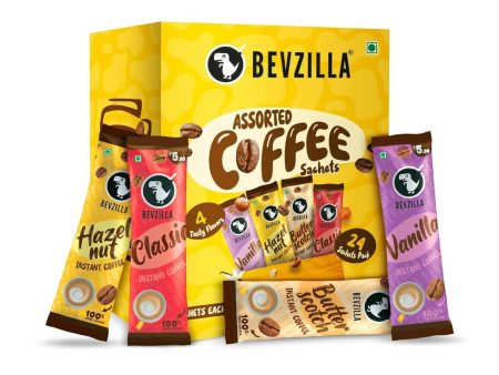 Bevzilla Instant Coffee Powder Sachets 100 % Arabica Coffee Discount