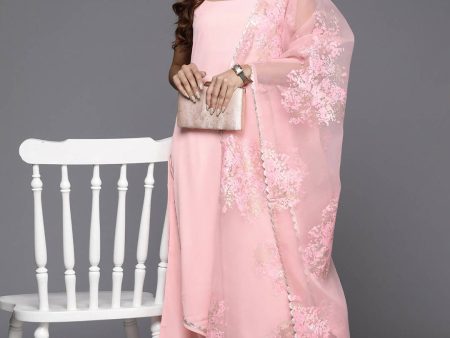 Ahalyaa Women s Traditional wear Kurta Set - Pink on Sale