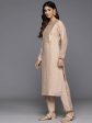 Ahalyaa Women s Traditional wear Kurta Set - Tan Online Sale