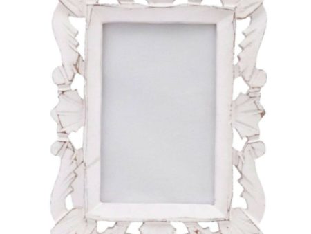 Adan s Homes PF01 Decorative Handcrafted Wooden Photo Frame (White) For Cheap