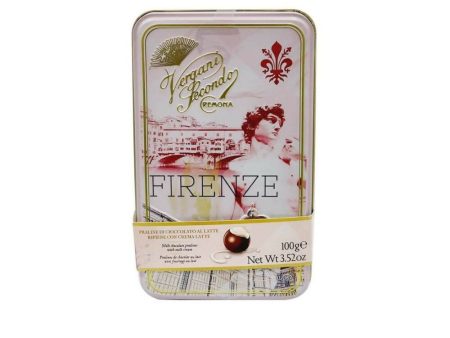 Ajfan Milk Chocolate Cream Pralines in Firenze Gift Tin For Discount