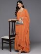 Ahalyaa Women s Traditional wear Kurta Set - Orange Hot on Sale