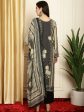 Aastha Fashion Women s Black Pashmina Digital Printed with Embroidered Lace work Kurta with Trouser & Dupatta Online Sale