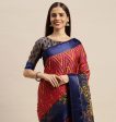 Aastha Fashion Women s Rani Pink Zari Woven Kota Silk Saree with Blouse Online Hot Sale