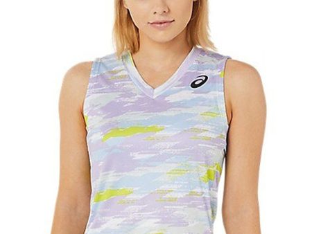 ASICS Match Graphic SS Printed V-Neck T-Shirt Hot on Sale