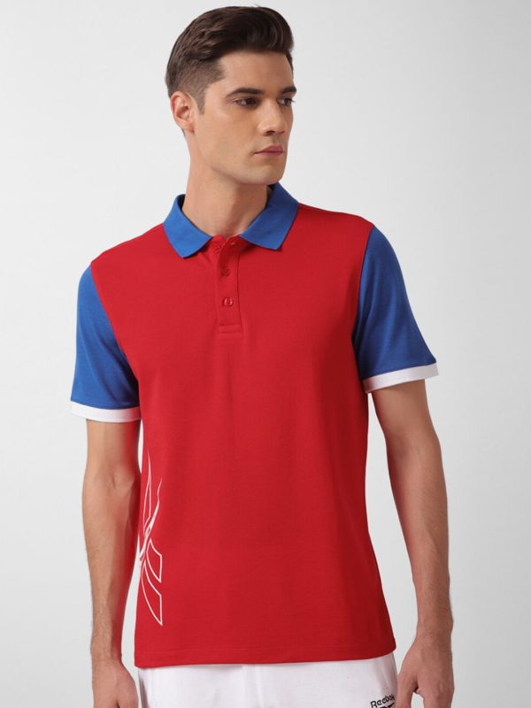 Reebok Colourblocked Polo Collar T-Shirt For Sale