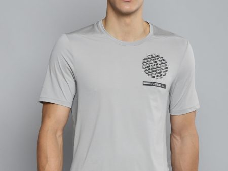 Reebok Men Grey TSR SS AC Graphic Running T-Shirt Online Sale