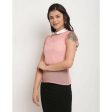 Aastha Fashion Women s Light Pink Georgette Solid Casual Top Fashion