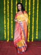 Aastha Fashion Yellow Woven Kanchipuram Silk Saree with Blouse Online Sale