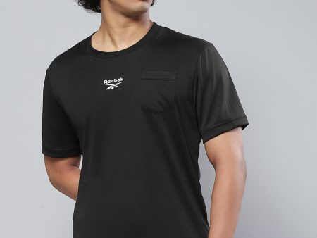 Reebok Men Black T-shirt For Discount