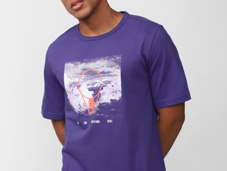 Reebok Basketball Aawh Bolprp Printed Pure Cotton T-Shirt Online Hot Sale