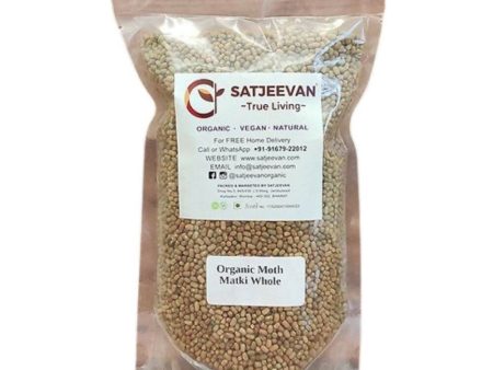 Satjeevan Organic Moth Matki Whole For Cheap