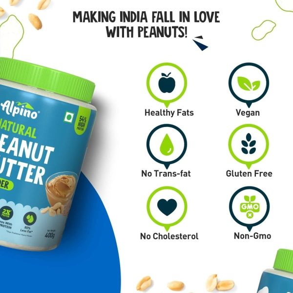 Alpino Natural Peanut Butter Powder Unsweetened Online Hot Sale