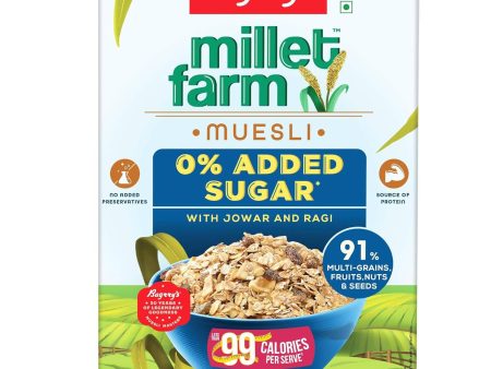 Bagrry s Millet Farm Muesli 0% Added Sugar with Jowar and Ragi Supply