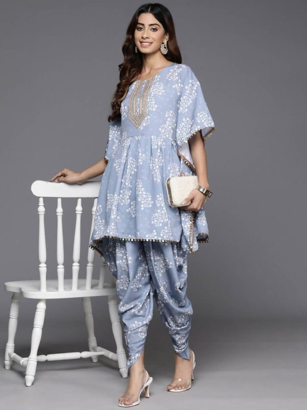 Ahalyaa Women s Traditional Wear Co-ods - Grey Discount