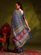 Anouk Blue Bagh Printed Zari Sungudi Saree Cheap