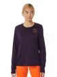 ASICS Fujitrail LS Logo Printed Round Neck T-Shirt on Sale