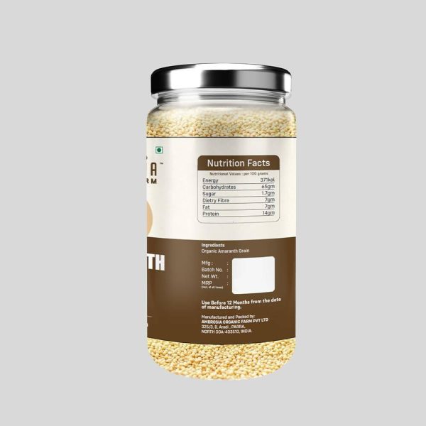 Ambrosia Organic Farm Amaranth Grains Supply