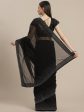 Anouk Black Stone Detail Border Saree Online now