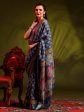 Anouk Blue Bagh Printed Zari Sungudi Saree Cheap