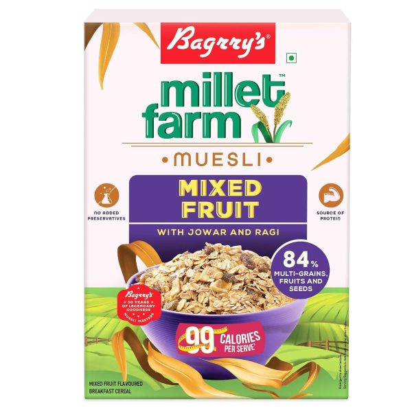 Bagrry s Millet Farm Mixed Fruit Muesli with Jowar and Ragi Discount