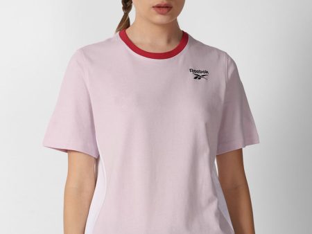 Reebok Wce Brand Logo Printed Pure Cotton Round Neck T-Shirt Sale