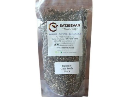 Satjeevan Organic Chia Seeds Black Hot on Sale