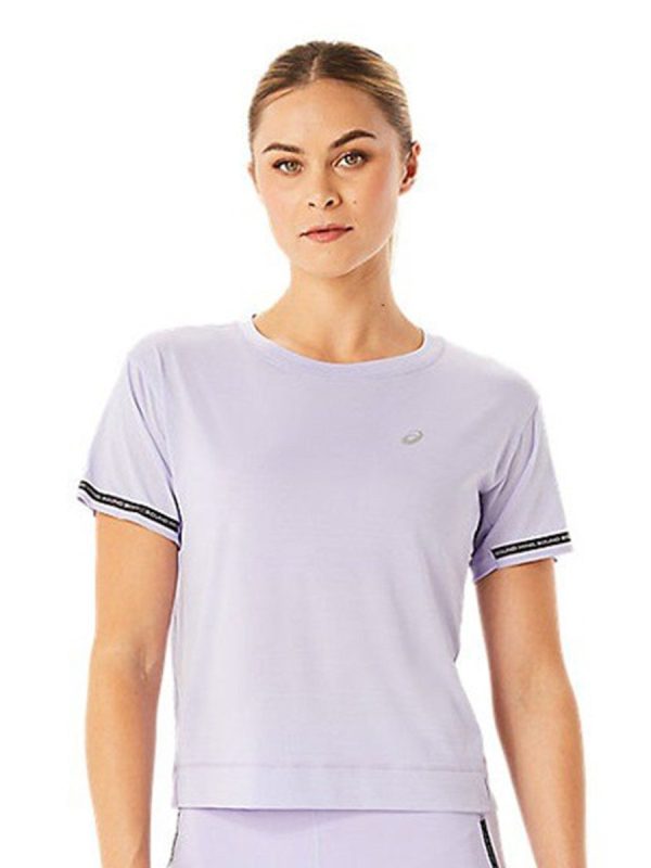 ASICS RACE Round Neck Crop T-Shirt Discount