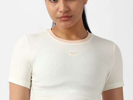 Reebok Classics App Round Neck Slim-Fit Crop T-Shirt Online