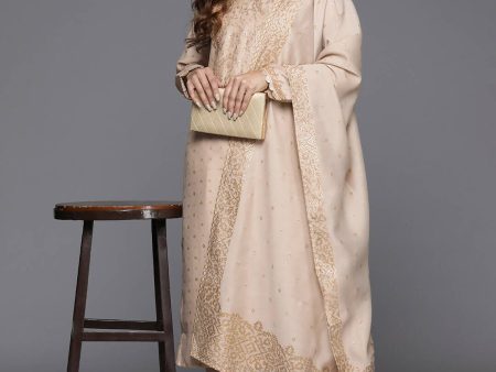 Ahalyaa Women s Traditional wear Kurta Set - Tan Online Sale