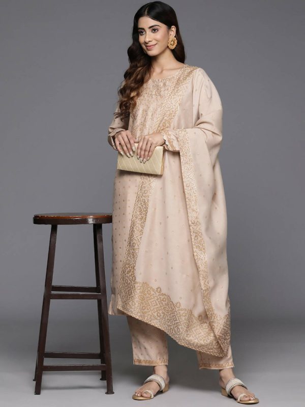 Ahalyaa Women s Traditional wear Kurta Set - Tan Online Sale