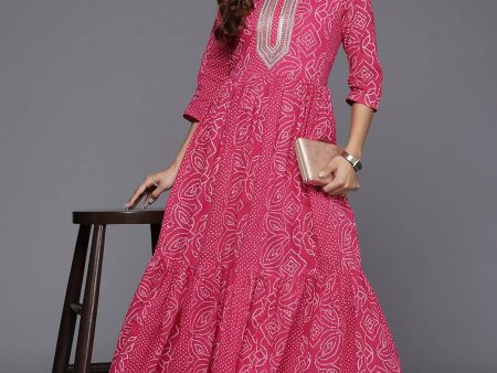 Ahalyaa Women s Traditional wear Dress - Pink Online