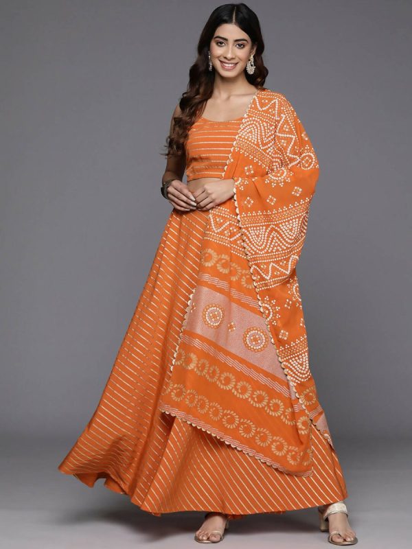 Ahalyaa women s wear Traditional wear lehenga choli - Orange Hot on Sale