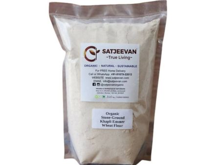 Satjeevan Organic Stone-Ground Khapli Emmer Wheat Flour For Cheap