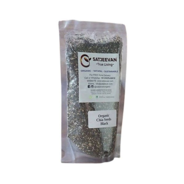 Satjeevan Organic Chia Seeds Black Hot on Sale