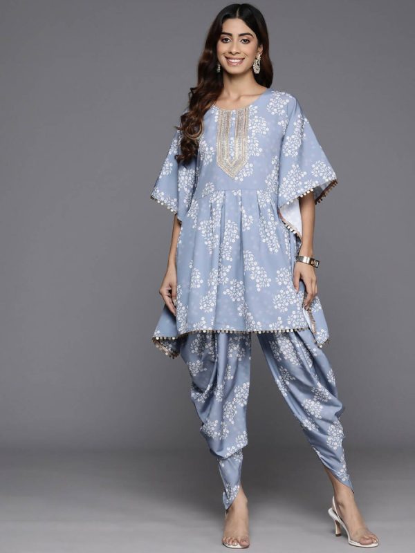 Ahalyaa Women s Traditional Wear Co-ods - Grey Discount